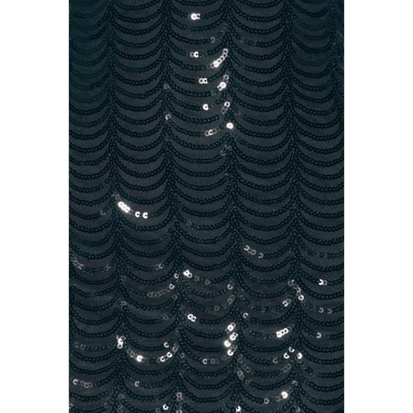 “Midnight Fantasy” Scalloped Sequin Bodycon Dress - Picture 9 of 13